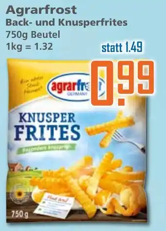 Klaas und Kock Agrarfrost Backfrites und Knusperfrites 750g Beutel Angebot