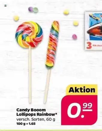 NETTO Candy Booom Lollipops Rainbow 60g Angebot