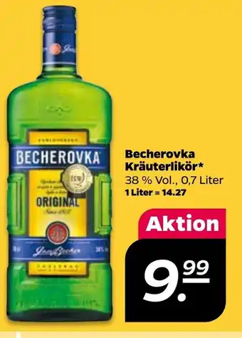 NETTO Becherovka Kräuterlikör 0,7 L Angebot
