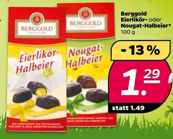 NETTO Berggold Eierlikör oder Nougat Halbeier 100 g Angebot