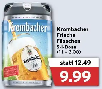 Jibi Markt Krombacher Frische Fässchen 5L Dose Angebot