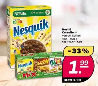 NETTO Nestlé Cerealien 190-400g Angebot