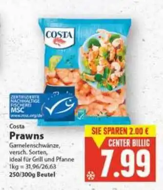 Edeka Costa Prawns 250/300g Beutel Angebot