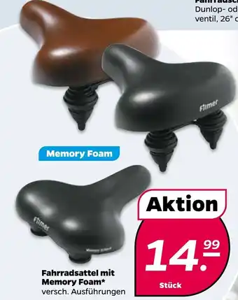 NETTO Fahrradsattel mit Memory Foam Angebot