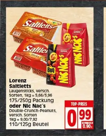 Elli Markt Lorenz Saltletts 110/125 g beutel Angebot