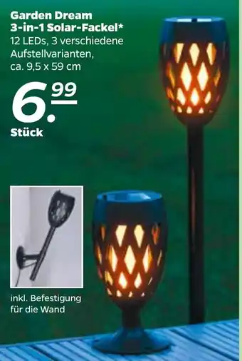 NETTO Garden Dream 3-in-1 Solar Fackel Angebot