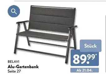 Aldi Nord Belavi Alu-gartenbank Angebot