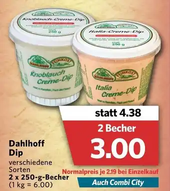 Jibi Markt Dahlhoff Dip 2x250g Becher Angebot