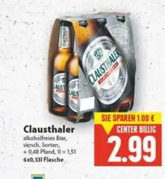 Edeka Clausthaler 6x0,33L Angebot