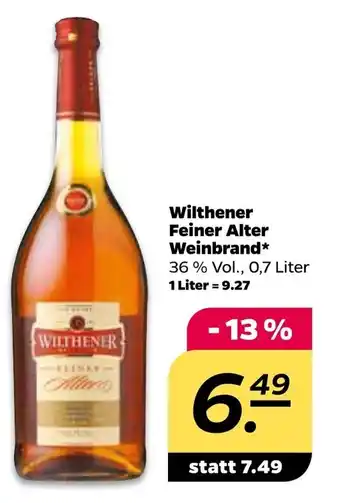 NETTO Wilthener Feiner Alter Weinbrand 0,7 L Angebot