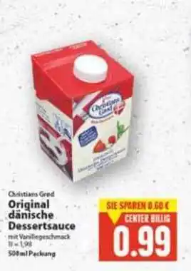 Edeka Christians Grød Original Dänische Dessertsauce 500ml Angebot