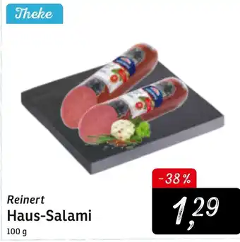 KONSUM Reinert Haus Salami 100g Angebot