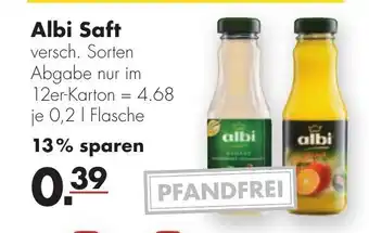 Handelshof Albi Saft 0,2L Angebot