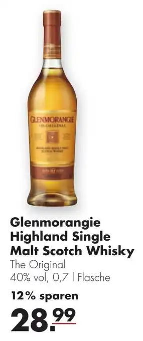 Handelshof Glenmorangie Highland Single Malt Scotch Whisky 0,7L Angebot