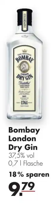 Handelshof Bombay London Dry Gin 0,7L Angebot