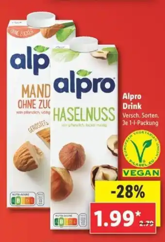 Lidl Alpro Drink 1 L Angebot