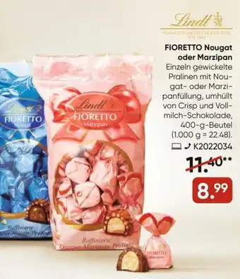 Galeria Lindt Fioretto Nougat oder Marzipan 400g Beutel Angebot