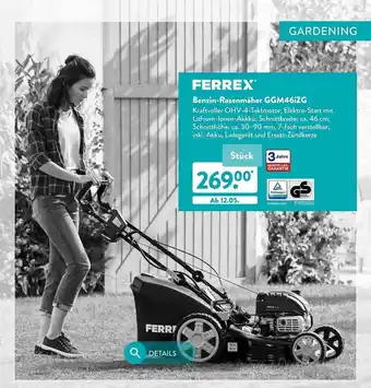 Aldi Nord Ferrex Benzin-rasenmäher Ggm46izg Angebot