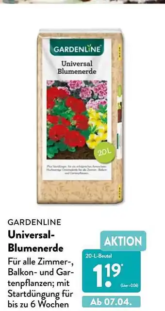 Aldi Nord Gardenline Universal-blumenerde Angebot