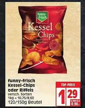 Edeka Funny-frisch Kessel-chips Oder Riffels Angebot