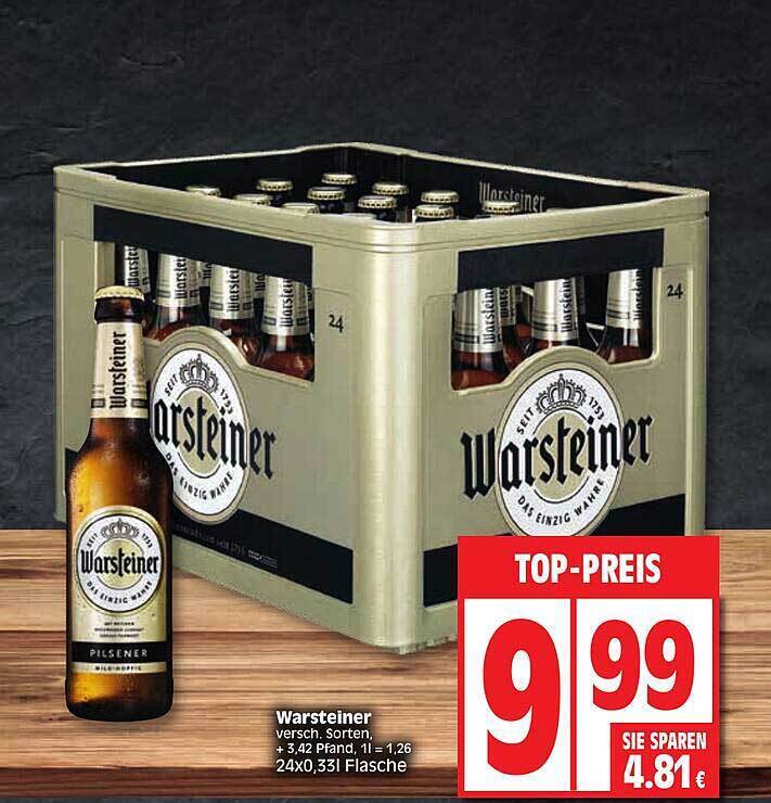 Warsteiner Angebot bei Edeka
