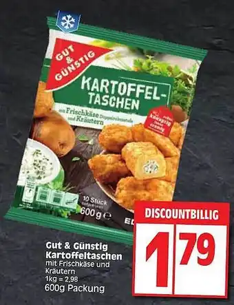 Edeka Gut & Günstig Kartoffeltaschen Angebot