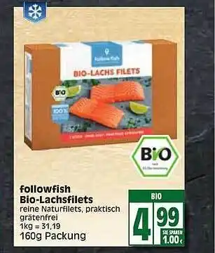 Edeka Followfish Bio-lachsfilets Angebot