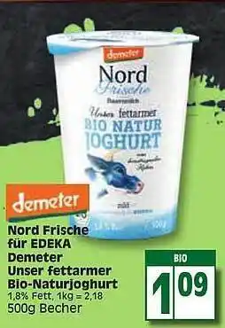 Edeka Demeter Nord Frische Für Edeka Demeter Unser Fettarmer Bio-naturjoghurt Angebot