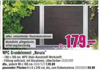 Hornbach Wpc Grundelement „novara“ Angebot