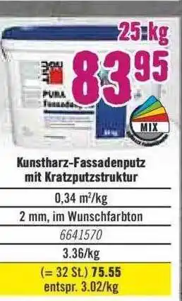 Hornbach Kunstharz-fassadenputz Mit Kratzputzstruktur Angebot