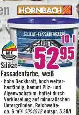 Hornbach Silikat-fassadenfarbe, Weiß Angebot