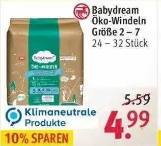 Rossmann Babydream öko-windeln Größe 2-7 Angebot