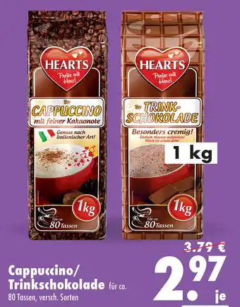 Mäc Geiz Cappuccino oder Trinkschokolade 1kg Angebot