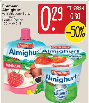 WEZ Ehrmann Almighurt 100-150 g Becher Angebot