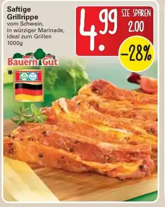 WEZ Bauern Gut Satfige Grillrippe 1000g Angebot