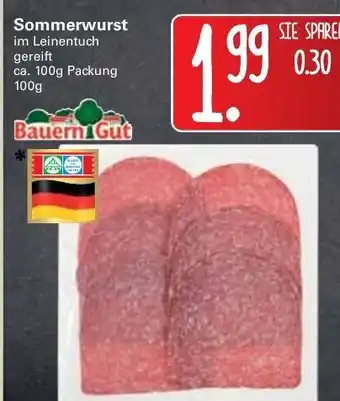 WEZ Bauern Gut Sommerwurst 100g Angebot