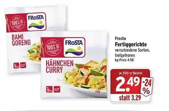 Wasgau Frosta Fertiggerichte Angebot