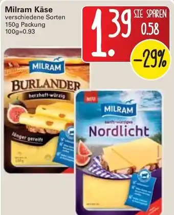 WEZ Milram Käse 150g Angebot