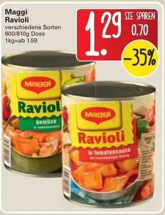 WEZ Maggi Ravioli 800-810g Dose Angebot