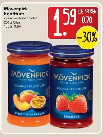 WEZ Mövenpick Konfitüre 250g Angebot