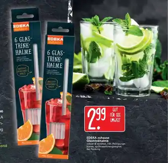 WEZ Edeka zuhause Glastrinkhalme Angebot