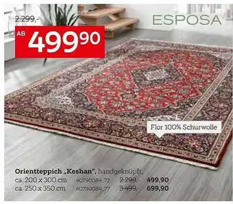 XXXLutz Esposa Orientteppich „Keshan” Angebot