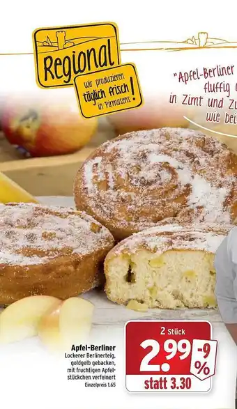 Wasgau Apfel-Berliner Angebot