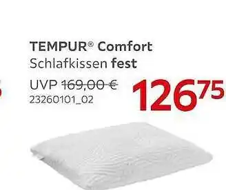 XXXLutz Tempur Comfort Schlafkissen Fest Angebot