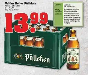 trinkgut Veltins Helles Pülleken 24x0,33L Angebot