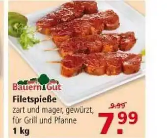 Multi Markt Bauern Gut Filetspieße 1kg Angebot