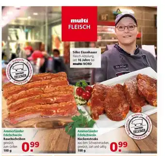 Multi Markt Ammerländer Edelschwein Bauchscheiben Oder Nackensteaks Angebot