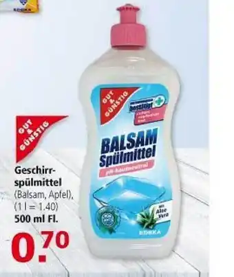 Multi Markt Gut & Günstig Geschirrspulmittel 500ml Angebot