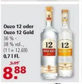 Multi Markt Ouzo 12 Oder Of Ouzo 12 Gold 0,7L Angebot