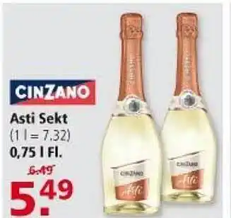 Multi Markt Cinzano Asti Sekt 0,75L Angebot